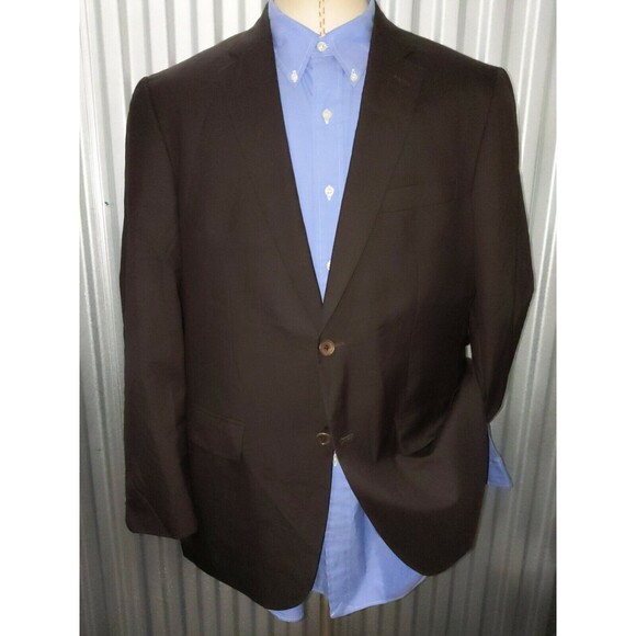 John Varvatos LYON Tooth Check 4-SEASON Wool 2-Vent Coat Jacket Blazer 42R NWOT - Picture 2 of 6